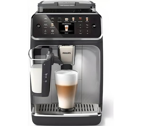 PHILIPS Series 5500 LatteGo EP5546/70 Bean to Cup Coffee Machine - Silver and Black