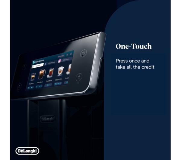 DELONGHI Prima Donna Aromatic ECAM630.75.TSM Smart Bean to Cup Coffee Machine - Silver