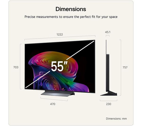 LG C6 55" OLED AI 4K HDR Smart TV 2026 - OLED55C64LA