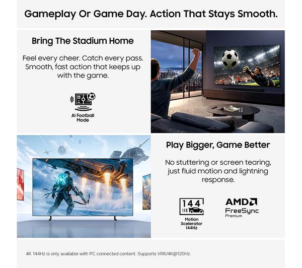 SAMSUNG R85H 55" Micro RGB 4K Smart AI TV 2026 - MRE55R85H