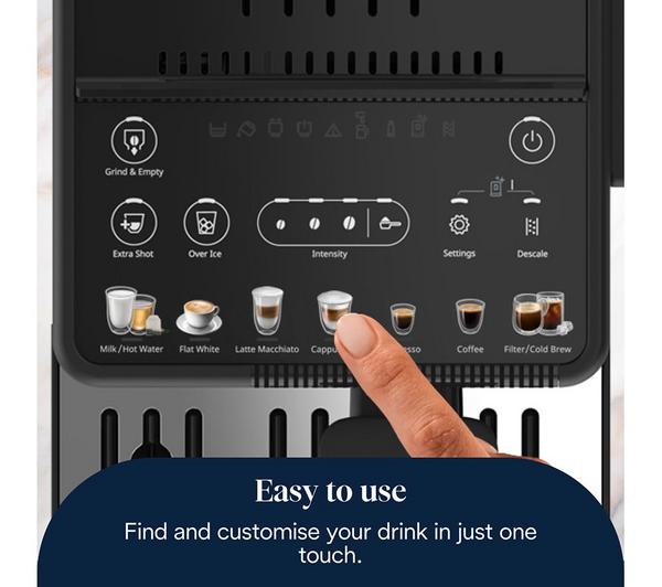 DELONGHI Rivelia Start EXAM420.55BXL Automatic Bean to Cup Coffee Machine - Black