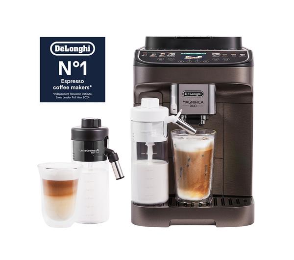 DELONGHI Magnifica Duo ECAM330.80.TXB Bean to Cup Coffee Machine - Titanium