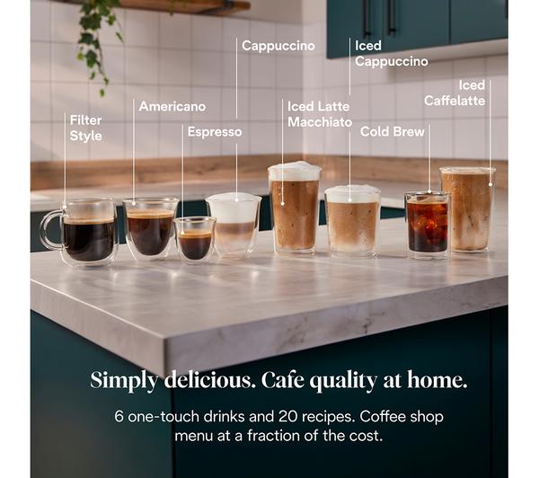 DELONGHI Magnifica Duo ECAM330.80.TXB Bean to Cup Coffee Machine - Titanium