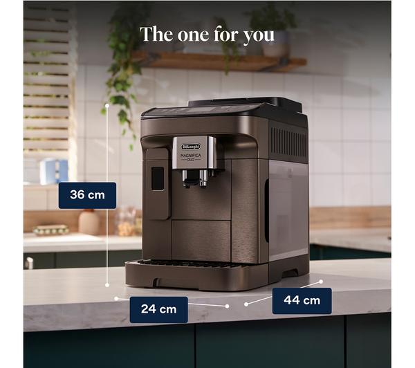 DELONGHI Magnifica Duo ECAM330.80.TXB Bean to Cup Coffee Machine - Titanium