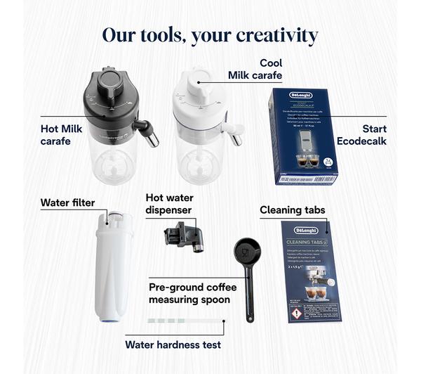 DELONGHI Magnifica Duo ECAM330.80.TXB Bean to Cup Coffee Machine - Titanium