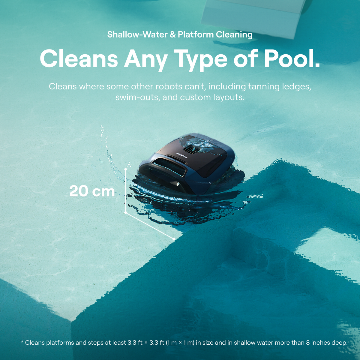 Beatbot Sora 30 Cordless Robotic Pool Cleaner — Floor & Wall, 2-Year Warranty