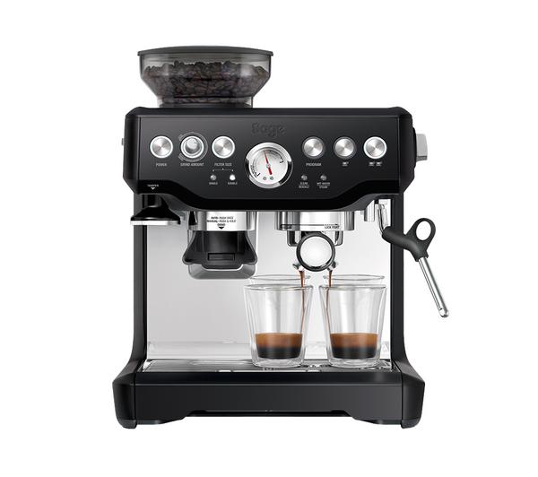 SAGE the Barista Express SES875 Bean to Cup Coffee Machine with Milk Jug - Black Truffle