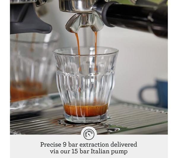 SAGE the Barista Express SES875 Bean to Cup Coffee Machine with Milk Jug - Black Truffle