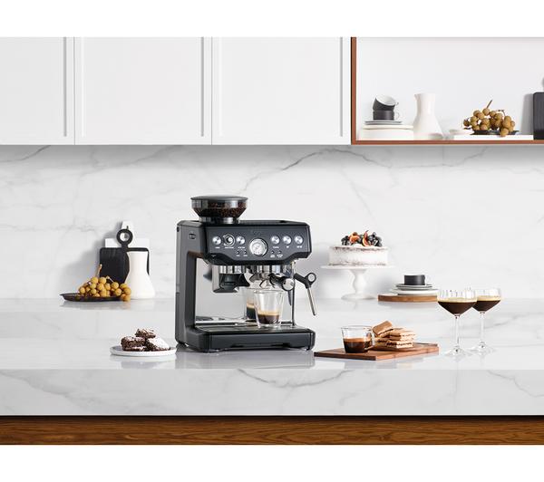 SAGE the Barista Express SES875 Bean to Cup Coffee Machine with Milk Jug - Black Truffle