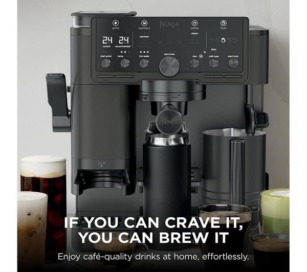 NINJA Luxe Café Pro Series ES701UKBK2 Bean to Cup Coffee Machine - Black
