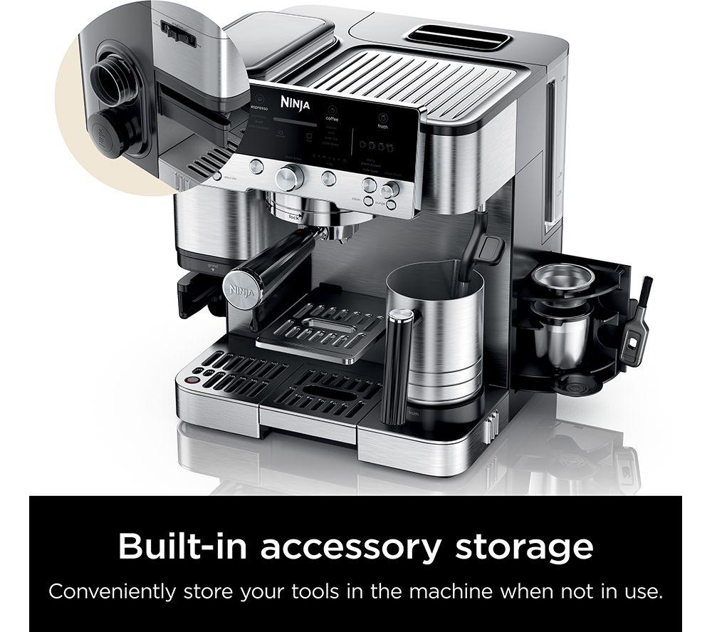 NINJA Luxe Cafe Premier Series ES601UK Bean to Cup Coffee Machine - Silver & Black