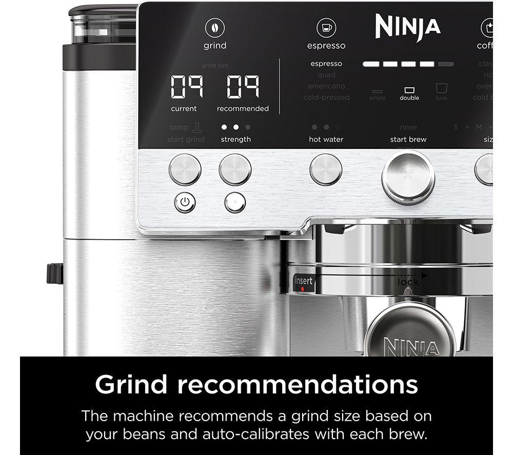 NINJA Luxe Cafe Premier Series ES601UK Bean to Cup Coffee Machine - Silver & Black